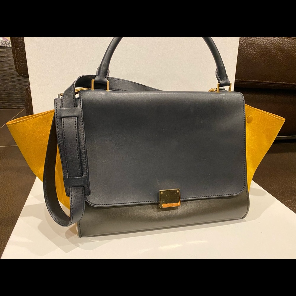 CELINE Trapeze Tri-Color Bag - Picture 2 of 8
